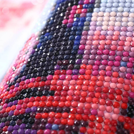 Mozaika Diamentowa 5D Bez Ramy Kwiaty Górskie Rumiankowy Krajobraz 30x40 Haft Diamentowy