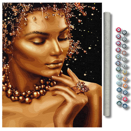 Złote piękno Obraz Do Malowania Po Numerach