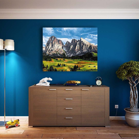 Dolina w górach Malowanie po numerach