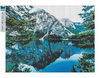 Mozaika Diamentowa 5D Bez Ramy Rajskie Jezioro W Górach 30x40 Haft Diamentowy