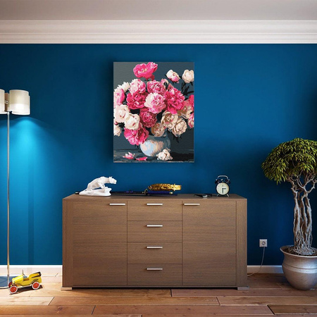 Bukiet różowych radości Obraz Do Malowania Po Numerach