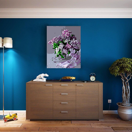 Bukiet liliowy Obraz Do Malowania Po Numerach