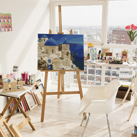 Widok na Santorini Obraz Do Malowania Po Numerach