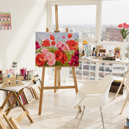 Makowe Pole Malowanie Po Numerach