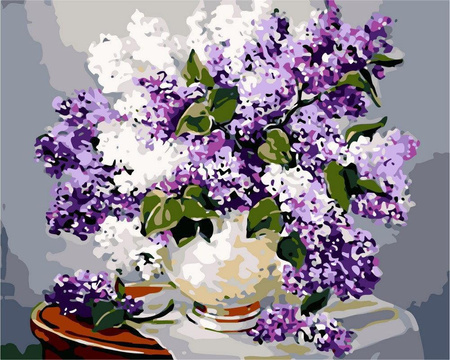 Bukiet Z Bzu Obraz Do Malowania Po Numerach