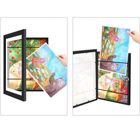 kids art frame black
