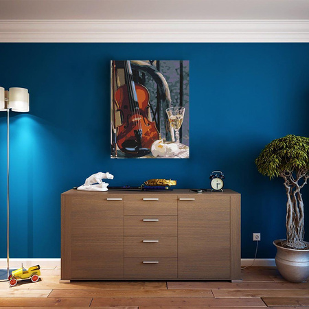 Skrzypce z winem Obraz Do Malowania Po Numerach