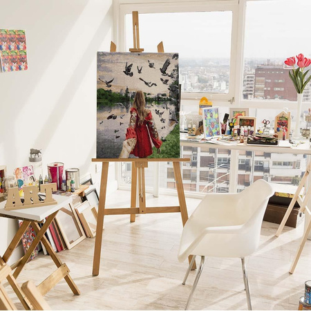 Wieczór nad Wisłą Malowanie po numerach