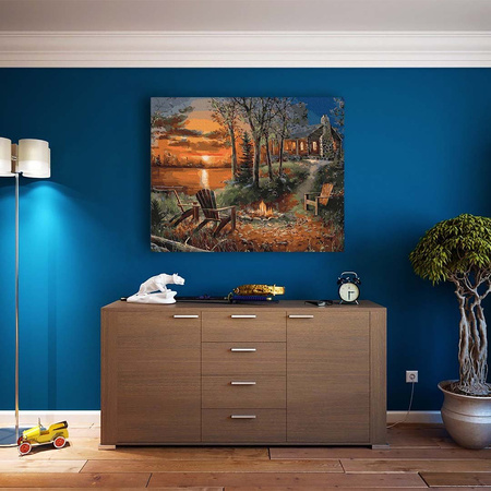 Dom w głębi lasu Malowanie po numerach