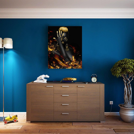 Złote Włosy Obraz Do Malowania Po Numerach