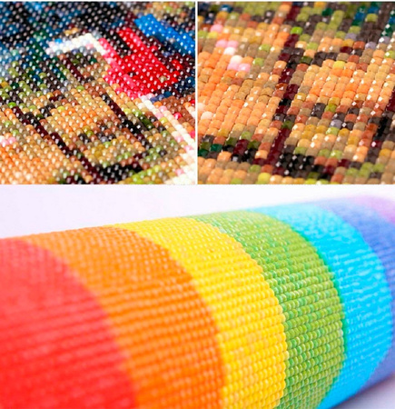 5D Kwiatowy Jeleń Diamond Painting Mozaika 40x30 cm