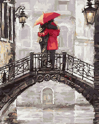 Zakochani na moście Malowanie Po Numerach