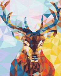 Kolorowy Jeleń Proste Malowanie Po Numerach