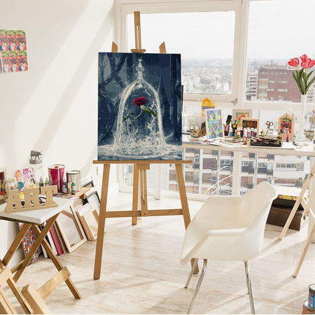 Zaczarowana Róża Piękna i Bestia Malowanie Po Numerach