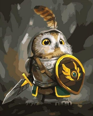 Dzielna sowa Obraz Do Malowania Po Numerach