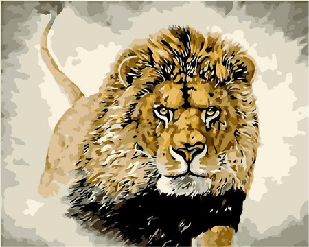 Postać Lwa Obraz Do Malowania Po Numerach