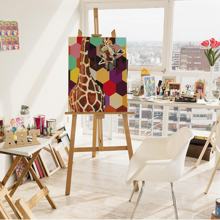 Żyrafa w mozaice Obraz Do Malowania Po Numerach