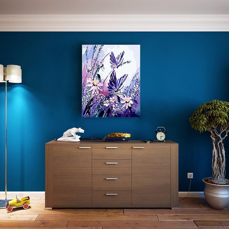 Motyl na kwiatach Obraz Do Malowania Po Numerach