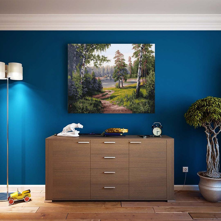 Leśna droga Malowanie po numerach