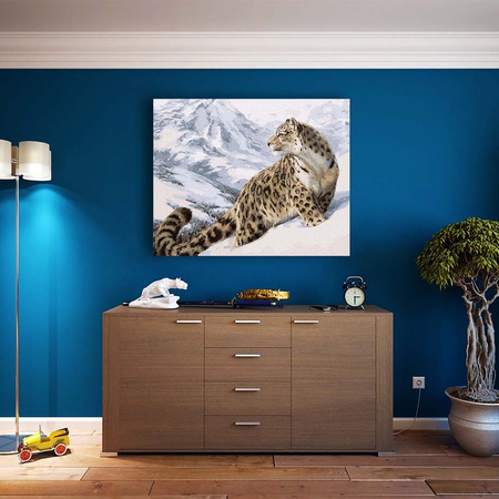 Pantera Śnieżna - Irbis Malowanie Po Numerach