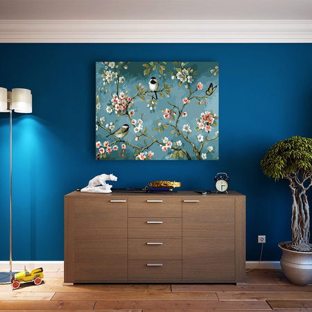 Ptaki W Gałęziach Malowanie Po Numerach