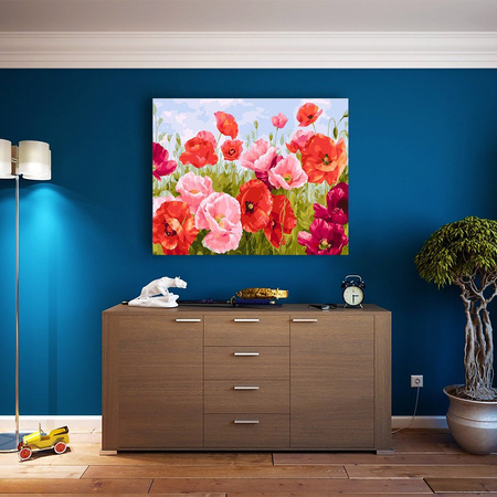 Makowe Pole Malowanie Po Numerach