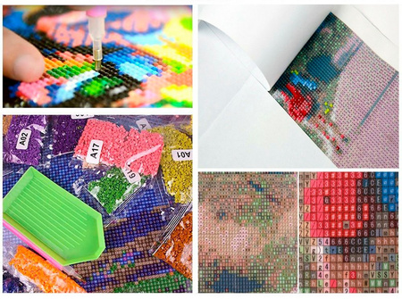 5D Słoneczniki i ręcznik Diamentowa Mozaika 40x30 cm