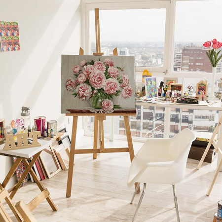 Bujne piwonie Malowanie po numerach