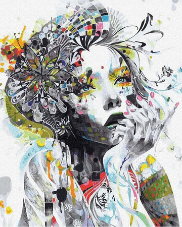 Rozmarzona romantyczka Malowanie po numerach