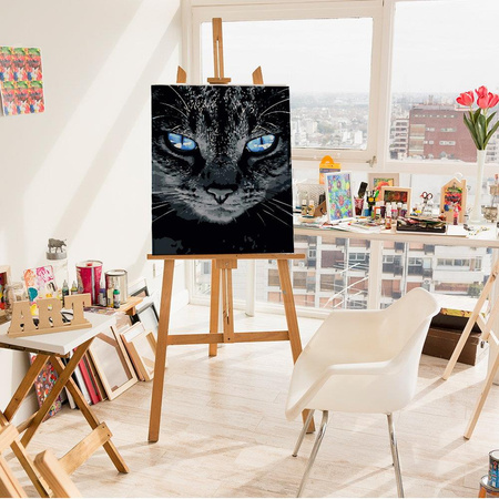 Niebieskooki kot Obraz Do Malowania Po Numerach