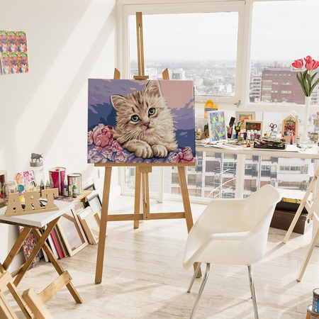 Niebieskooki Kotek Obraz Do Malowania Po Numerach