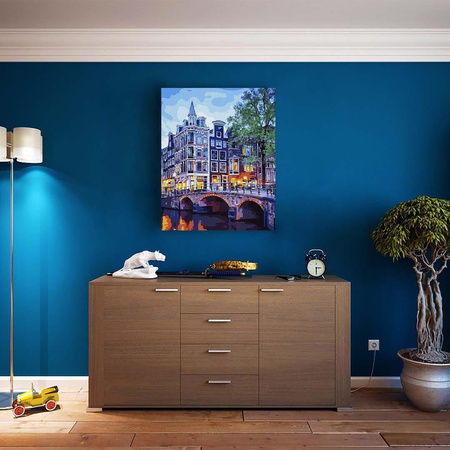 Lampki nocne w Amsterdamie 40x50 Malowanie Po Numerach