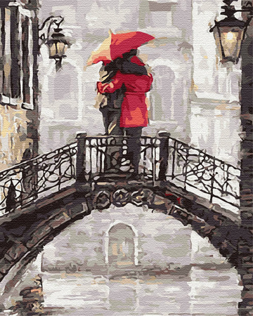 Zakochani na moście Malowanie Po Numerach