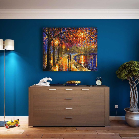 Spacer pod latarniami 50x65 Malowanie po numerach