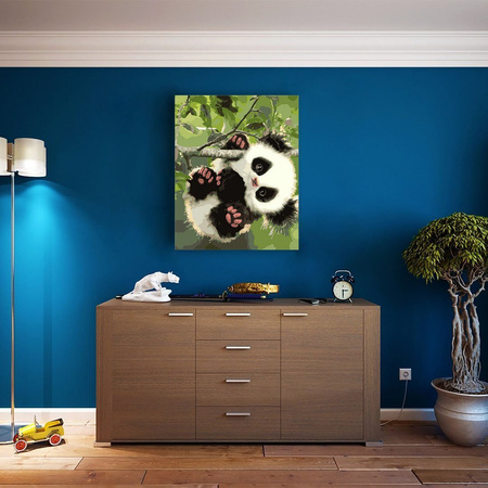 Panda Na Gałęzi Malowanie Po Numerach