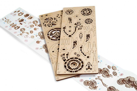 Steampunk Zegar Model mechaniczny do składania