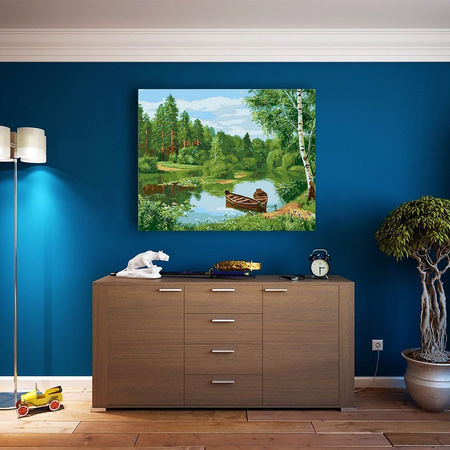 Pejzaż Leśny Malowanie po numerach