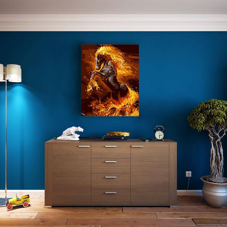 Ognisty koń Obraz Do Malowania Po Numerach