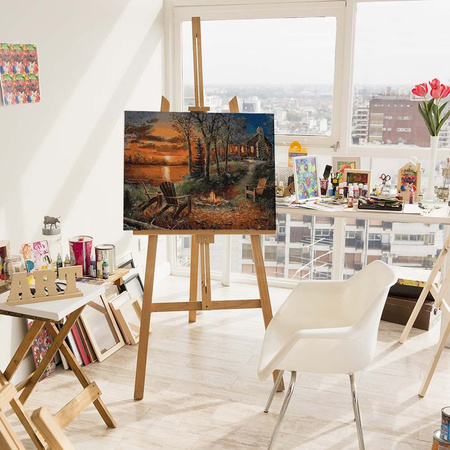 Dom w głębi lasu Malowanie po numerach