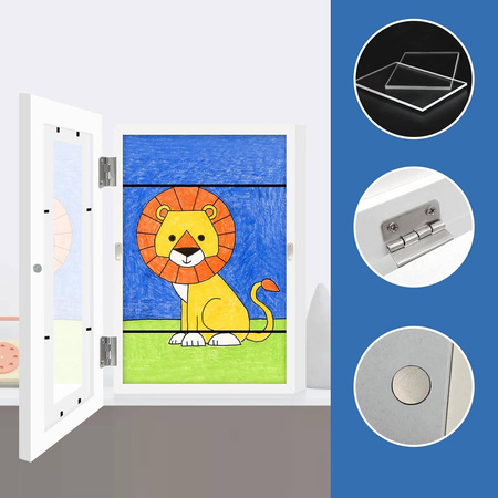 kids art frame white