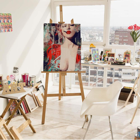 Tajemnicza moc czerwieni Malowanie po numerach 40x50 cm