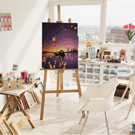 Randki w świetle niebiańskich latarni Obraz Do Malowania Po Numerach