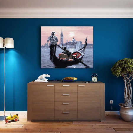 Zachód słońca nad Wenecją Malowanie po numerach