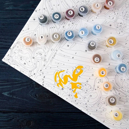 Brązowy Krajobraz Obraz Do Malowania Po Numerach