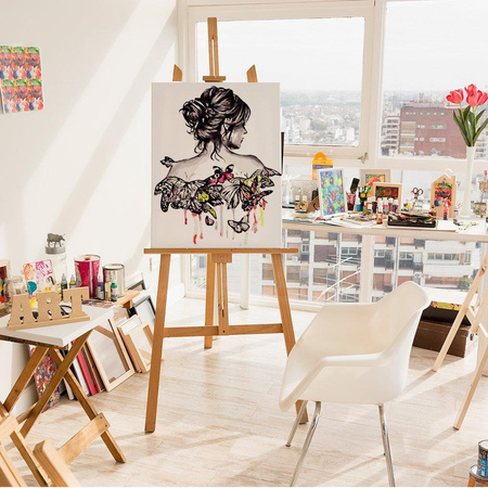 Dziewczyna z motylami Obraz Do Malowania Po Numerach