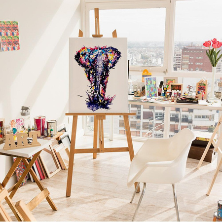 Kolorowy słoń Obraz Do Malowania Po Numerach