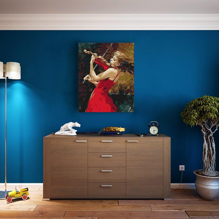 Dziewczyna ze skrzypcami Obraz Do Malowania Po Numerach