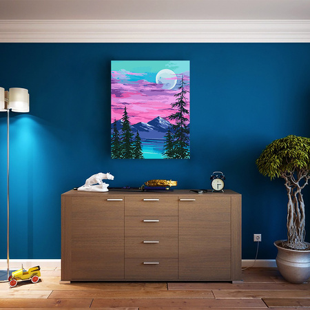 Liliowy Krajobraz Obraz Do Malowania Po Numerach