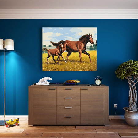 Rodzinny galop Obraz Do Malowania Po Numerach