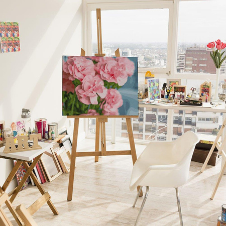 Różowa kamelia Malowanie Po Numerach